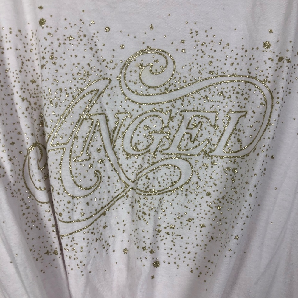 Victoria’s Secret “Angel” Graphic Top with Knotted Hem - Picture 2 of 5